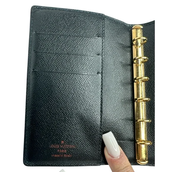 Louis Vuitton Ring Agenda Cover Epi Blue Leather PM - Picture 6 of 16